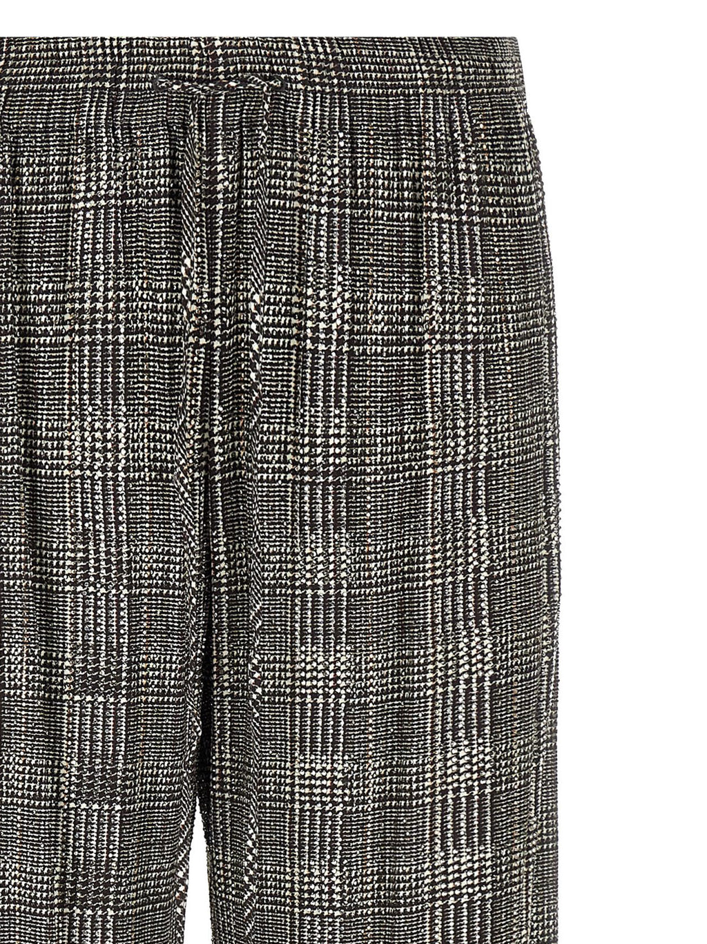 Gray Viscose Casual Pants