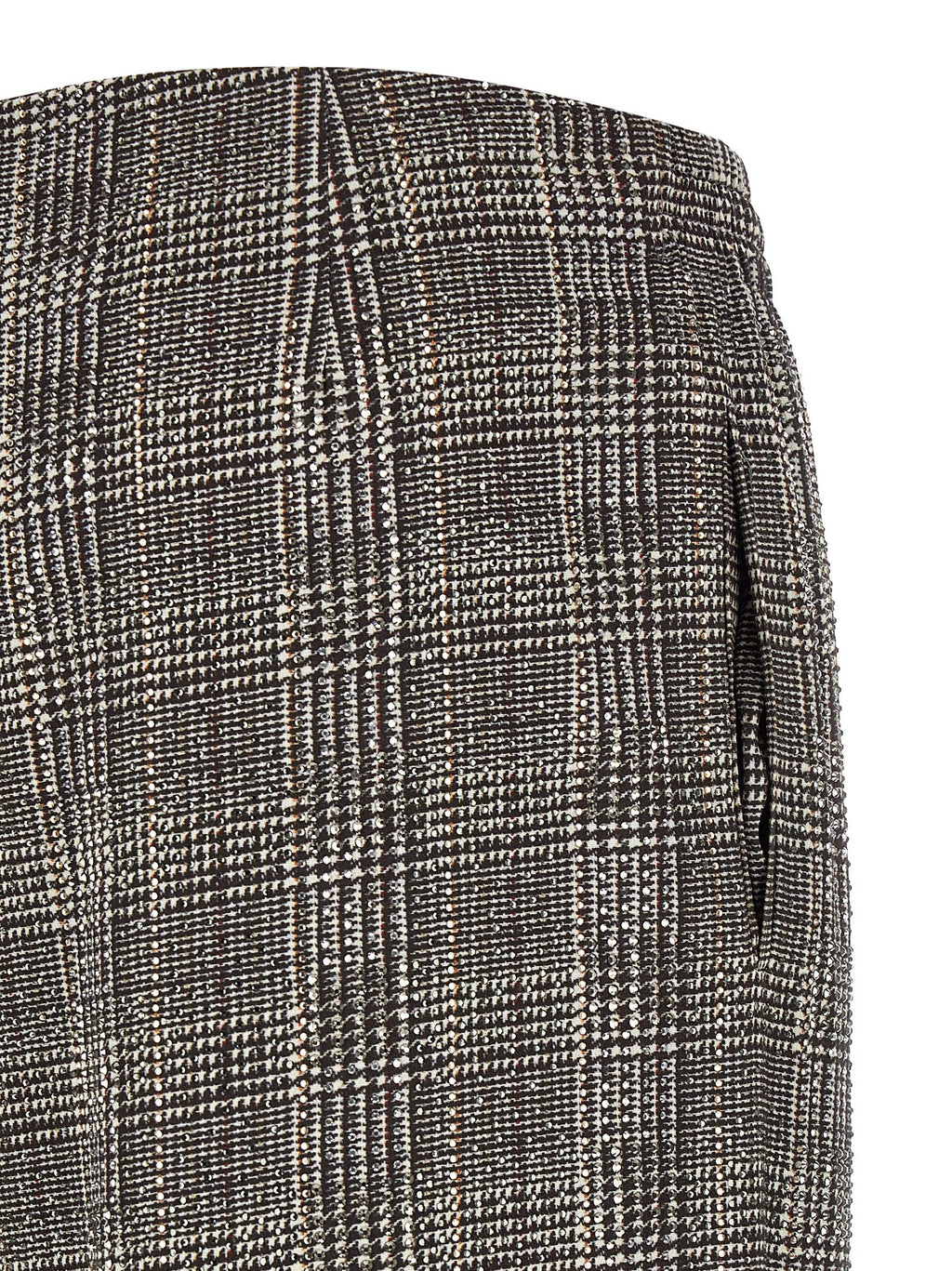 Gray Viscose Casual Pants