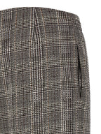 Gray Viscose Casual Pants