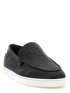 Black Calfskin Slip-On Loafers