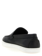 Black Calfskin Slip-On Loafers
