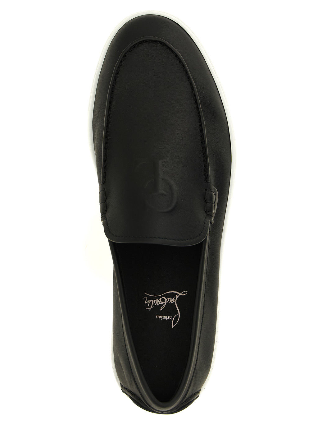 Black Calfskin Slip-On Loafers