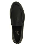 Black Calfskin Slip-On Loafers