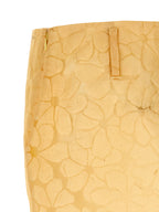 Multicolor Polyester Midi Skirt