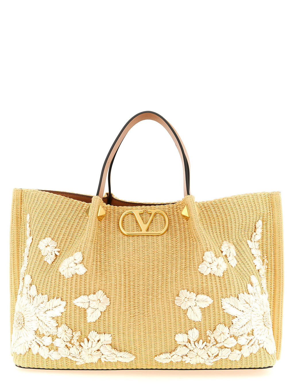 Beige Cotton Tote Bag