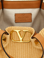 Beige Cotton Tote Bag