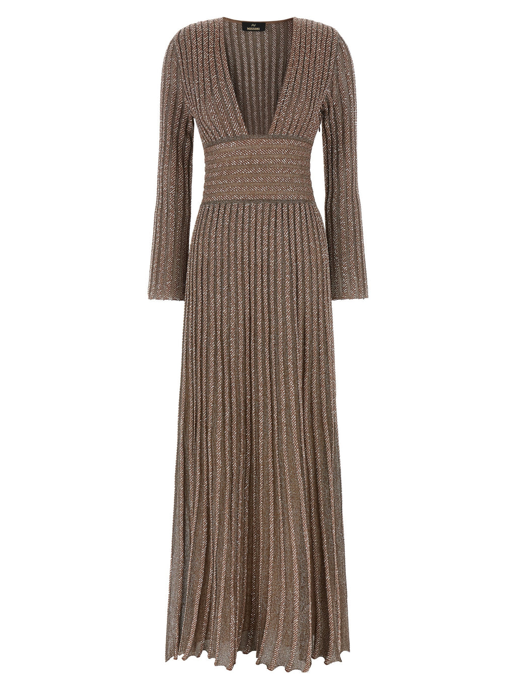 Multicolor Viscose Long Dress
