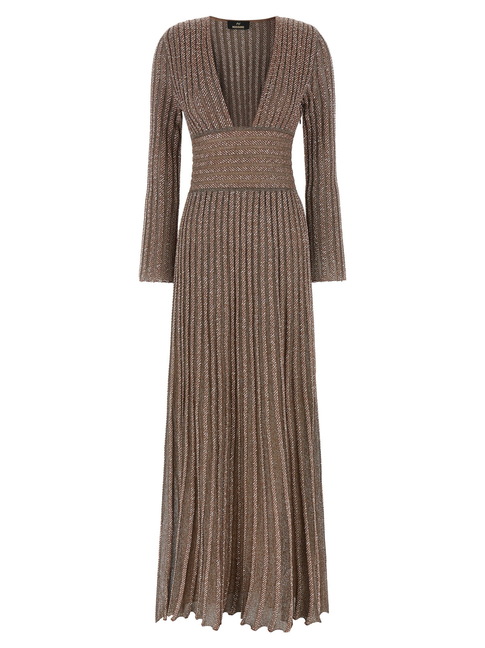 Multicolor Viscose Long Dress