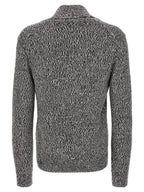 Bicolor Wool Cardigan