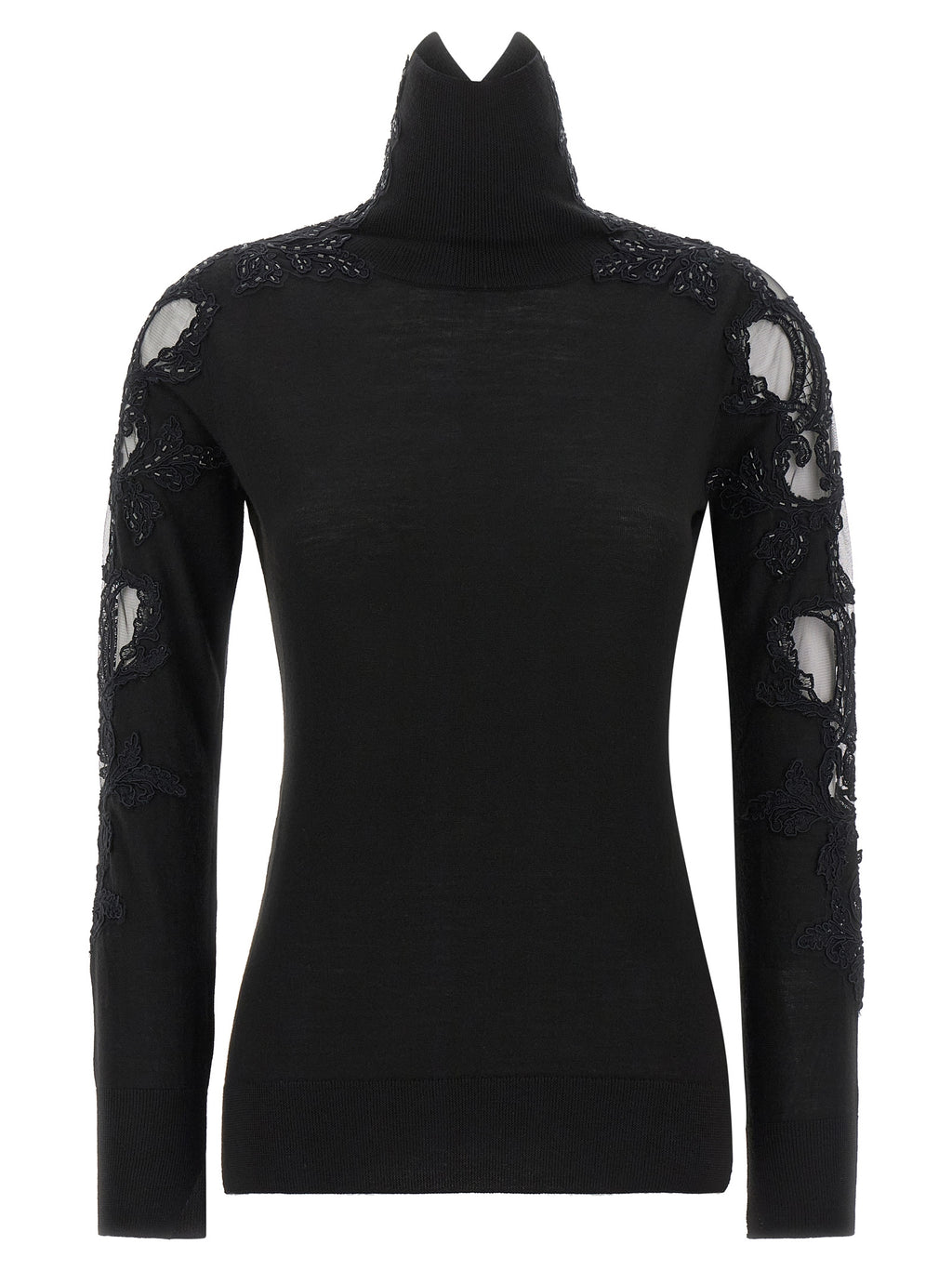 Black Virgin Wool Cardigan