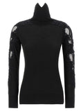 Black Virgin Wool Cardigan
