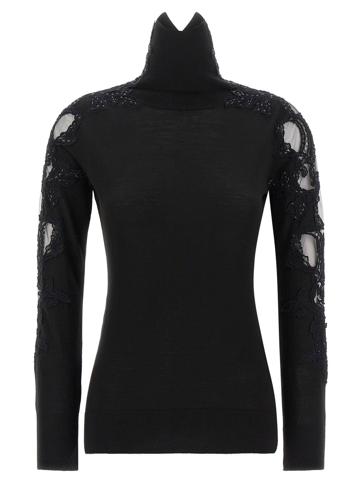 Black Virgin Wool Cardigan