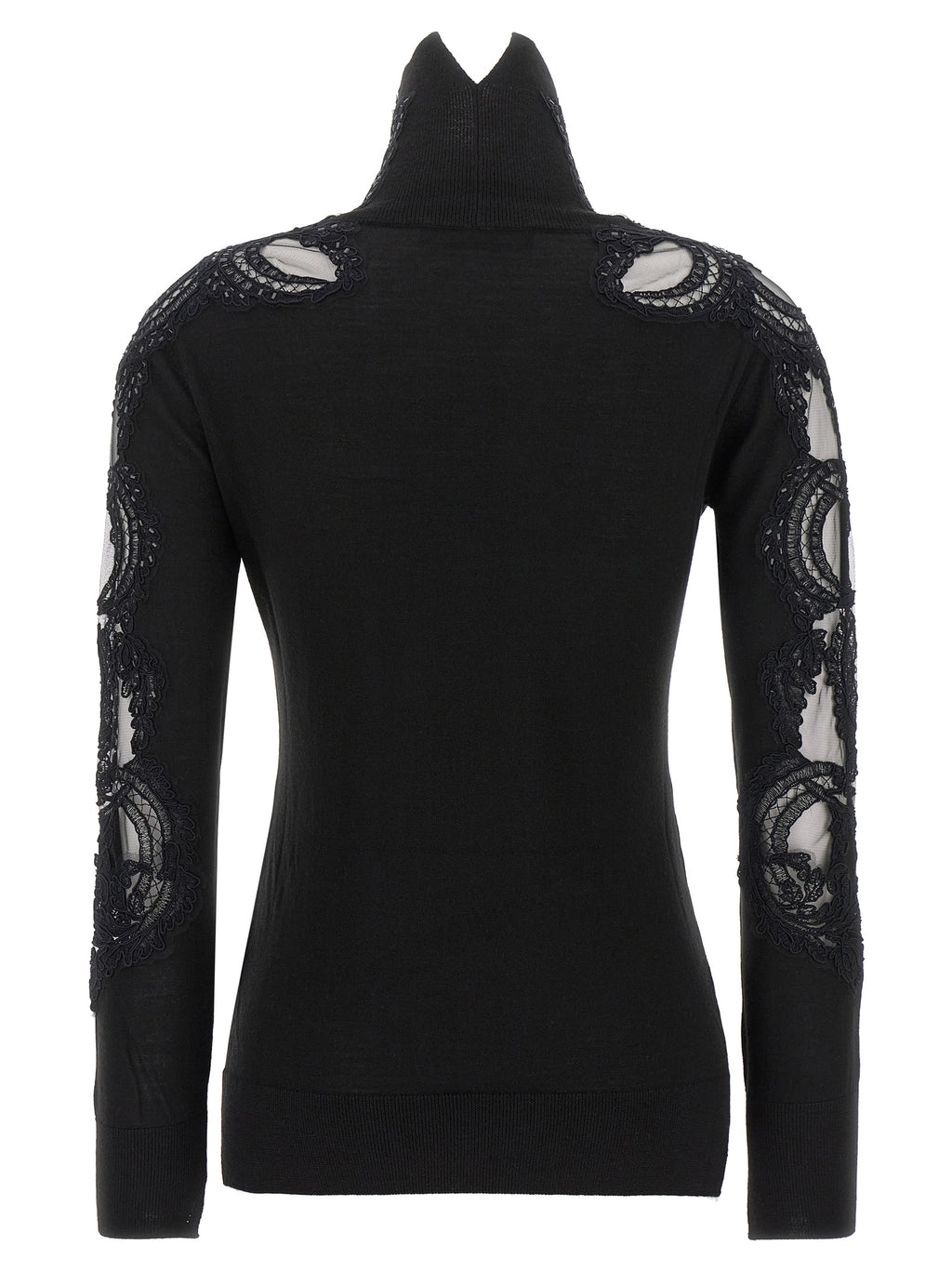Black Virgin Wool Cardigan