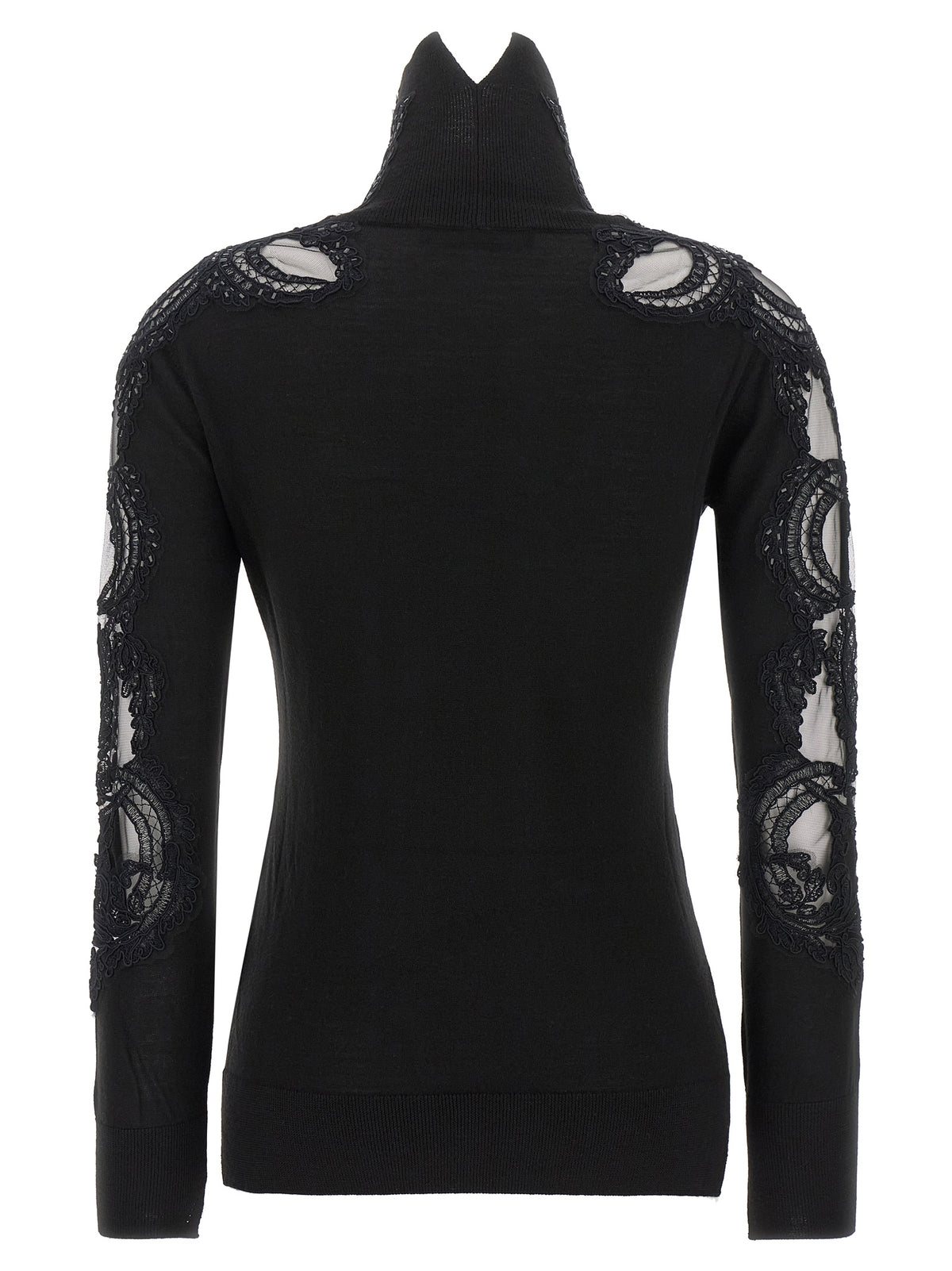 Black Virgin Wool Cardigan