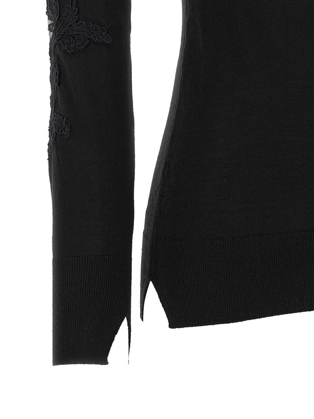 Black Virgin Wool Cardigan