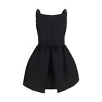 Black Cotton Casual Dress