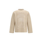 Beige Cashmere Cardigan