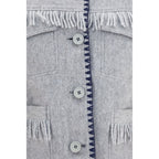 Blue Alpaca Vicugna Pacos Full-Length Jacket