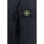 Black Polyester Full-Length Jacket