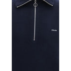 Blue Wool Oves Aries Polo Shirt