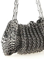 Silver Stainless Steel Shoulder Bag