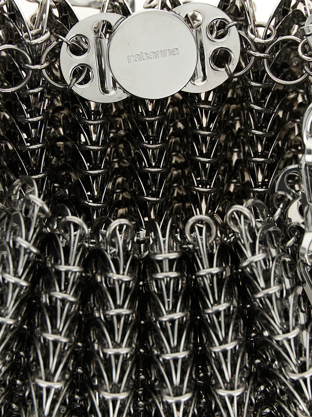 Silver Stainless Steel Shoulder Bag