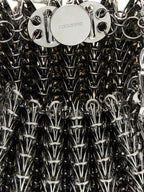 Silver Stainless Steel Shoulder Bag