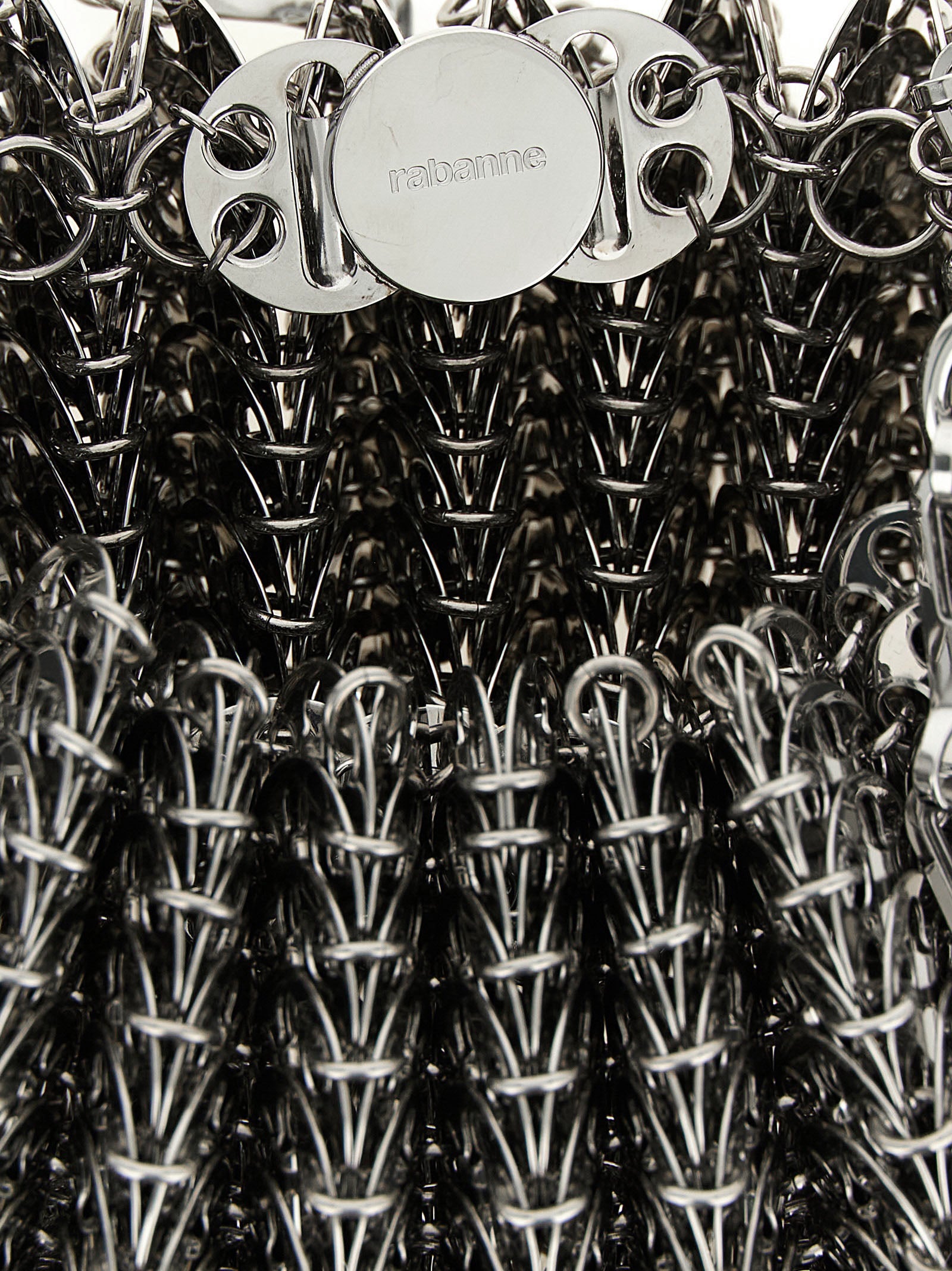 Silver Stainless Steel Shoulder Bag