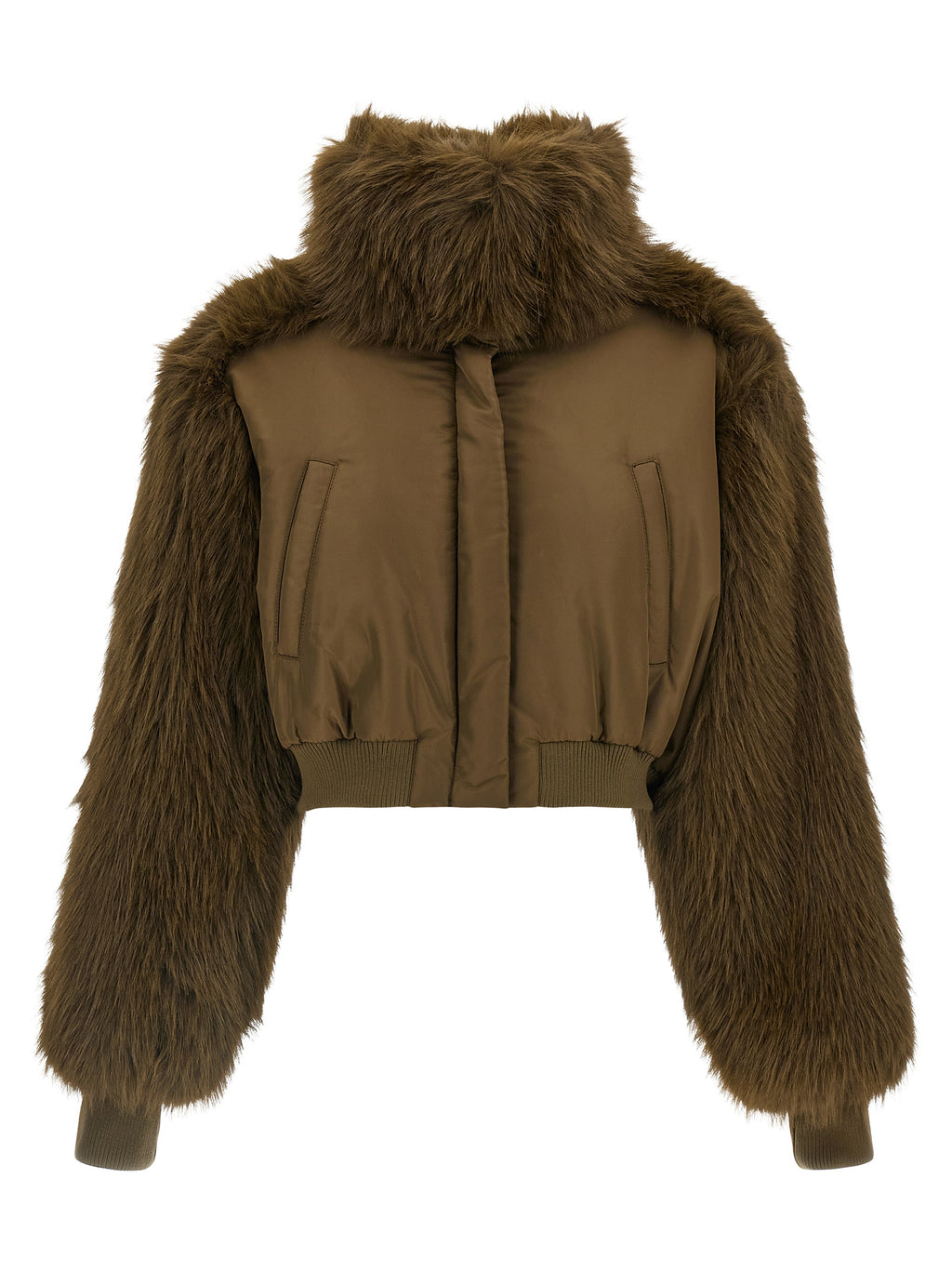 Bicolor Virgin Wool Bomber