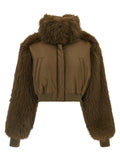 Bicolor Virgin Wool Bomber