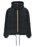 Black Cotton Full-Length Jacket