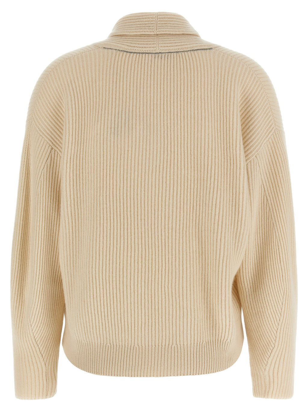 Beige Cashmere Cardigan