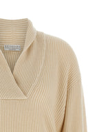 Beige Cashmere Cardigan