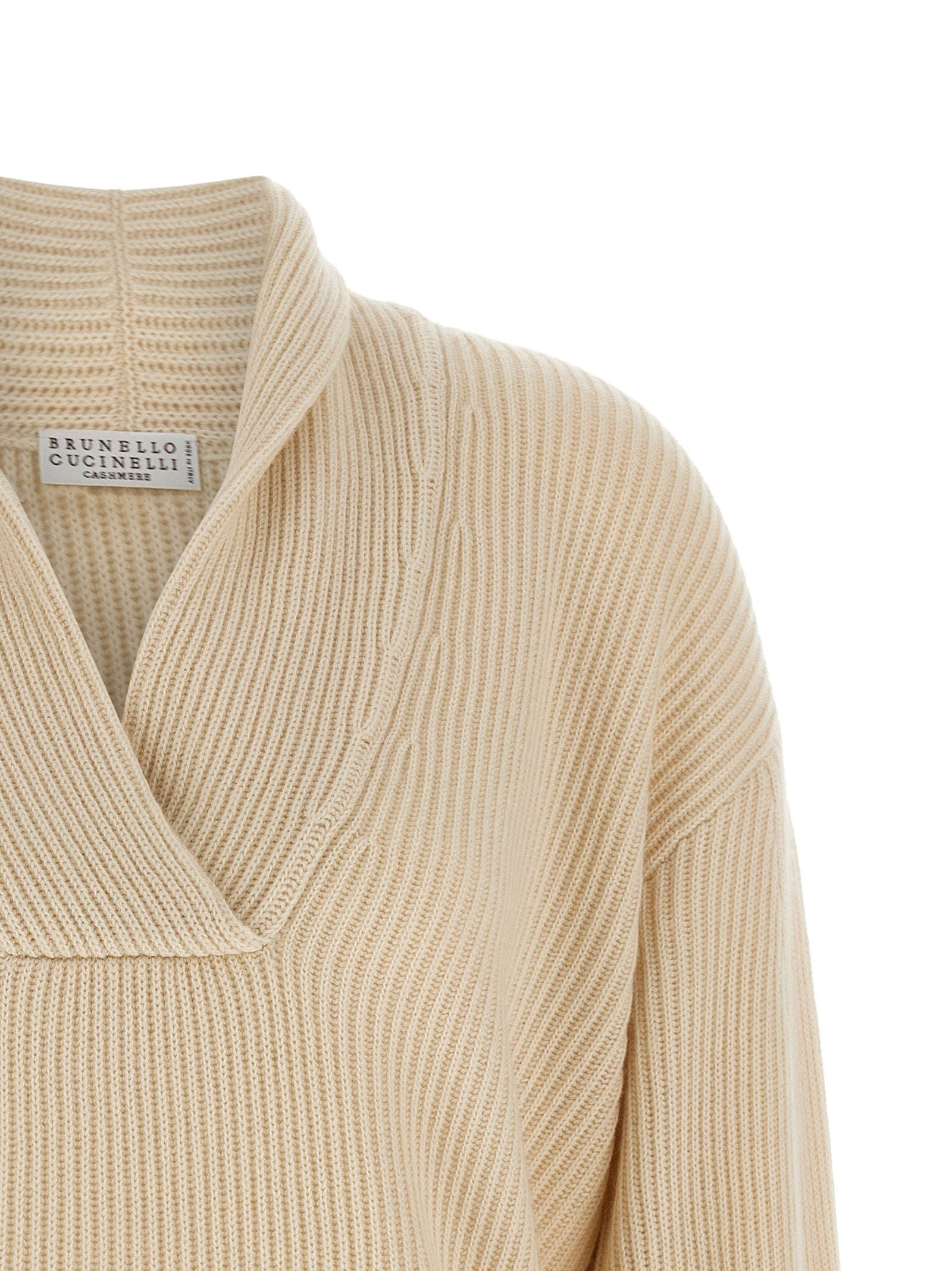 Beige Cashmere Cardigan