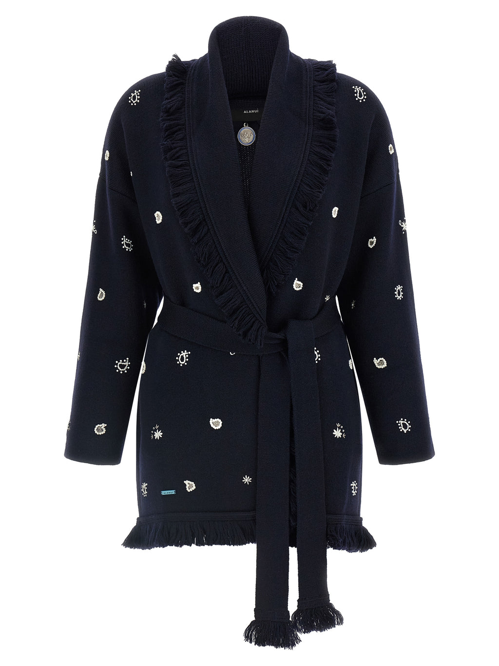 Blue Virgin Wool Cardigan