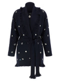 Blue Virgin Wool Cardigan