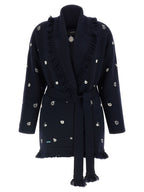 Blue Virgin Wool Cardigan