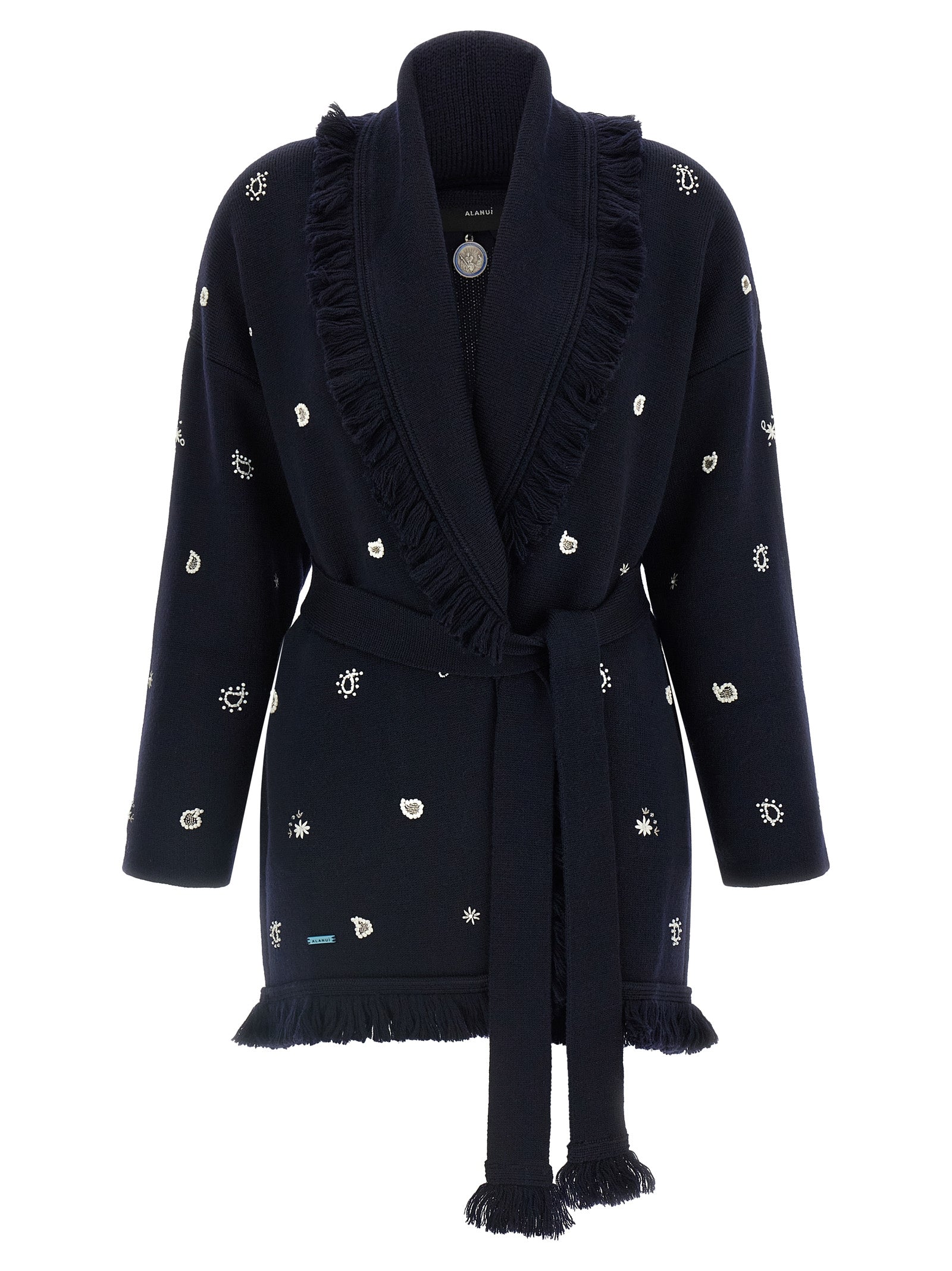 Blue Virgin Wool Cardigan