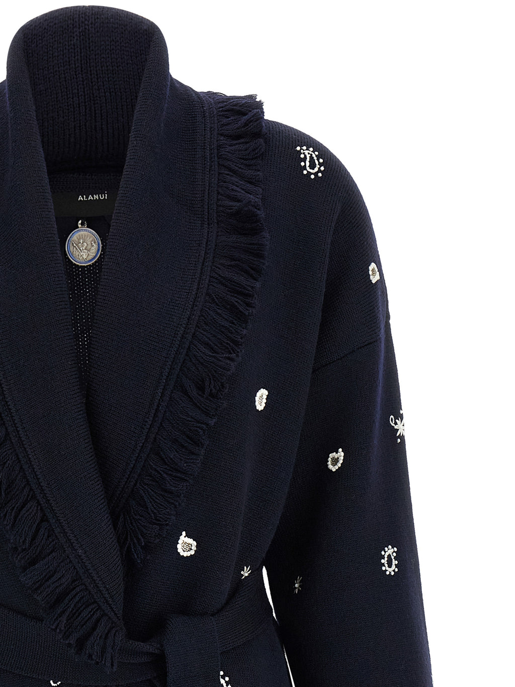 Blue Virgin Wool Cardigan
