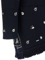 Blue Virgin Wool Cardigan