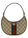 Beige Polyethylene Crossbody Bag
