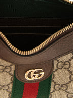 Beige Polyethylene Crossbody Bag