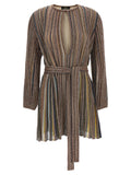 Multicolor Viscose Short Dress