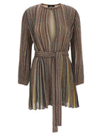 Multicolor Viscose Short Dress
