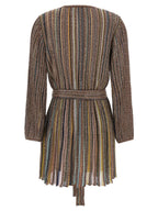 Multicolor Viscose Short Dress