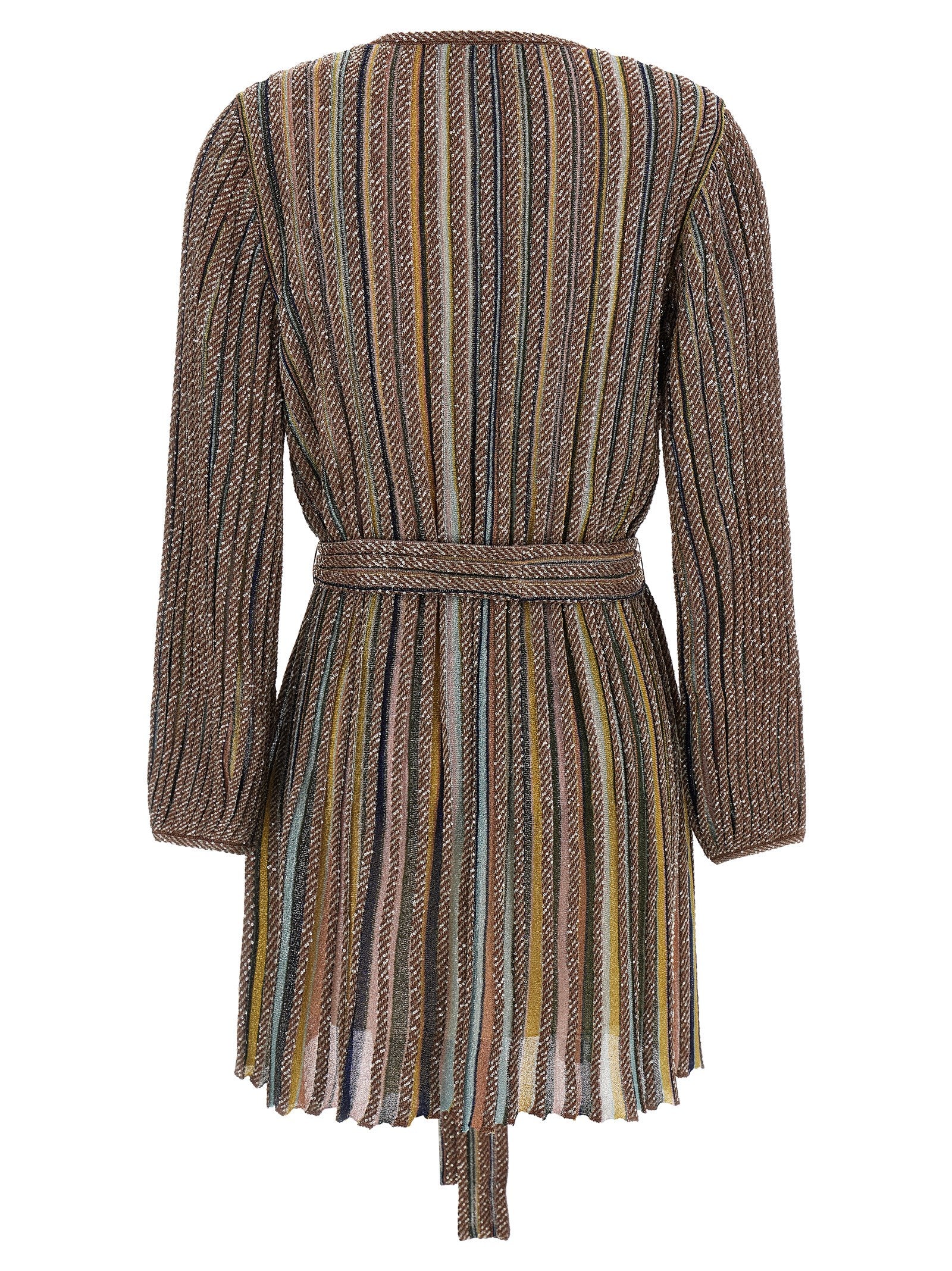 Multicolor Viscose Short Dress
