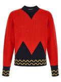 Red Wool Cardigan