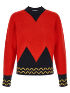 Red Wool Cardigan