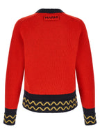 Red Wool Cardigan