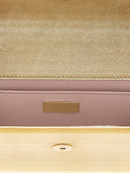 Gold Viscose Clutch Bag